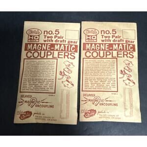 Kadee HO Scale No. 5 Two Pair with Draft Gear Magne-Matic Couplers Lot Of 2 Pack